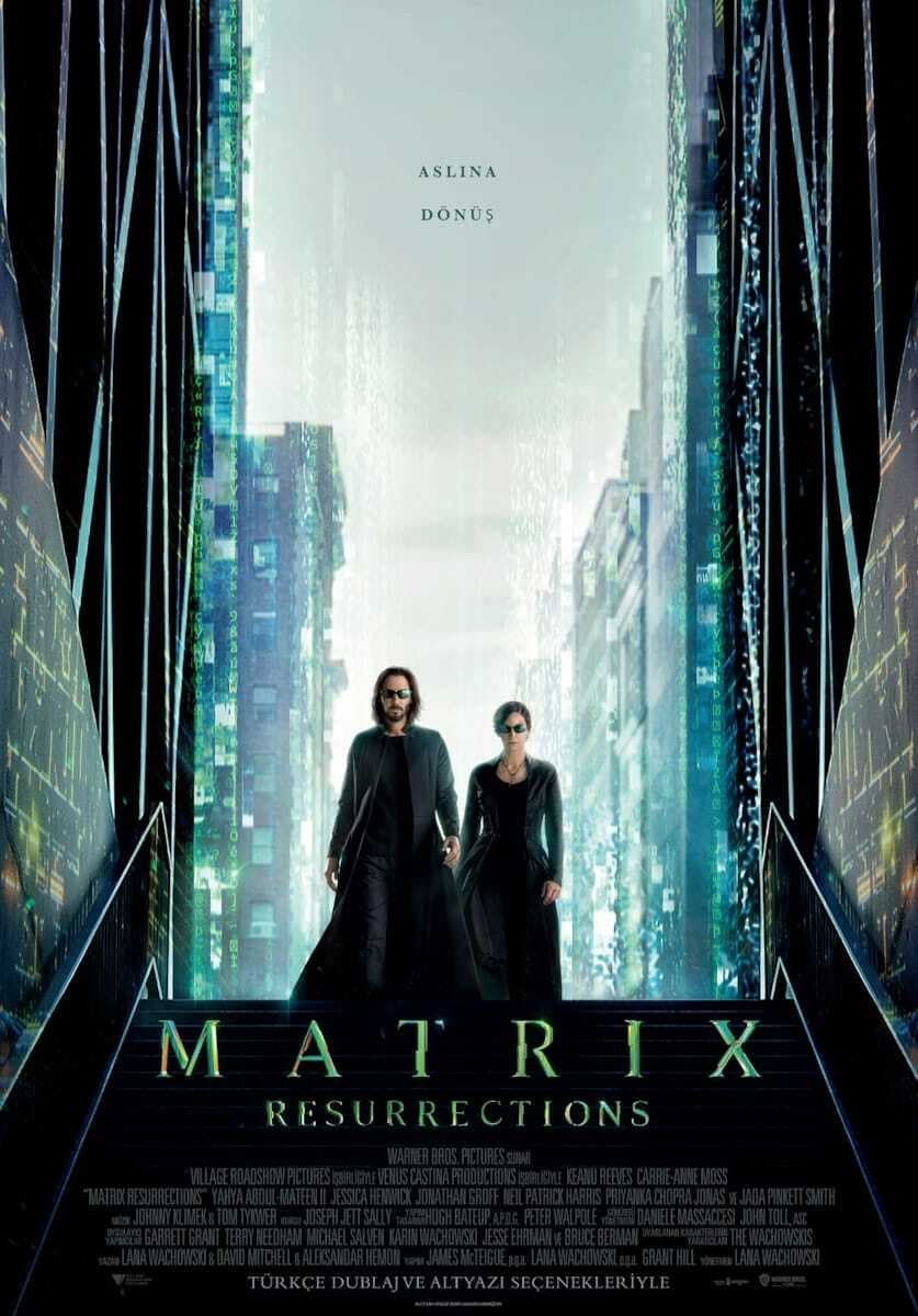The Matrix Resurrections (2021) film afişi